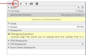 Debugging In JavaScript Step 7